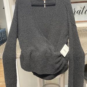 Free people black sweater